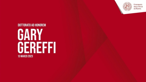 Thumbnail for Honorary Doctorate Degree to Gary Gereffi
